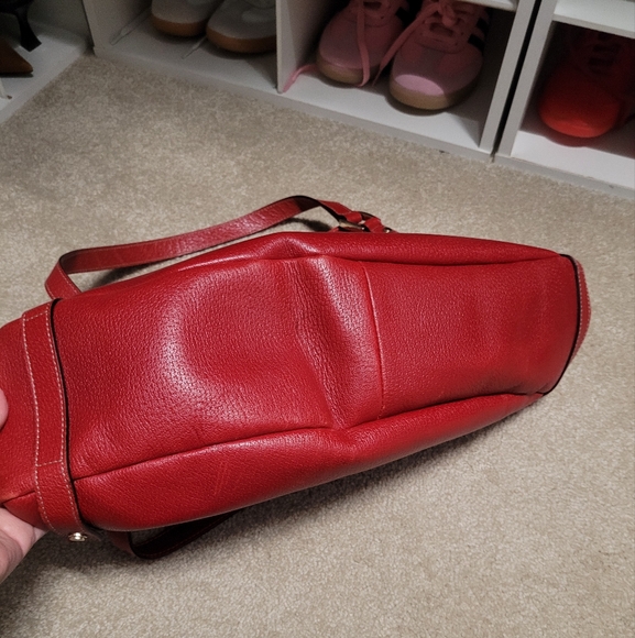 Gucci Medium Leather Abbey Tote Red - Picture 9 of 12